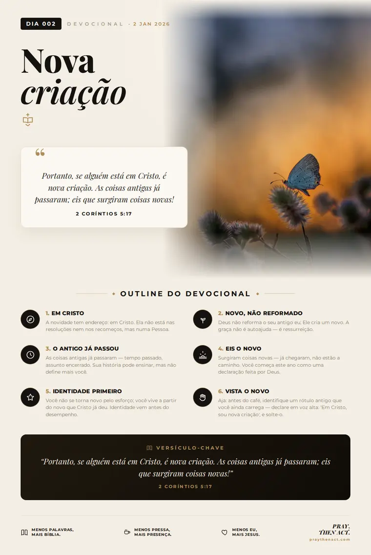 Dia 002 — Nova criação
