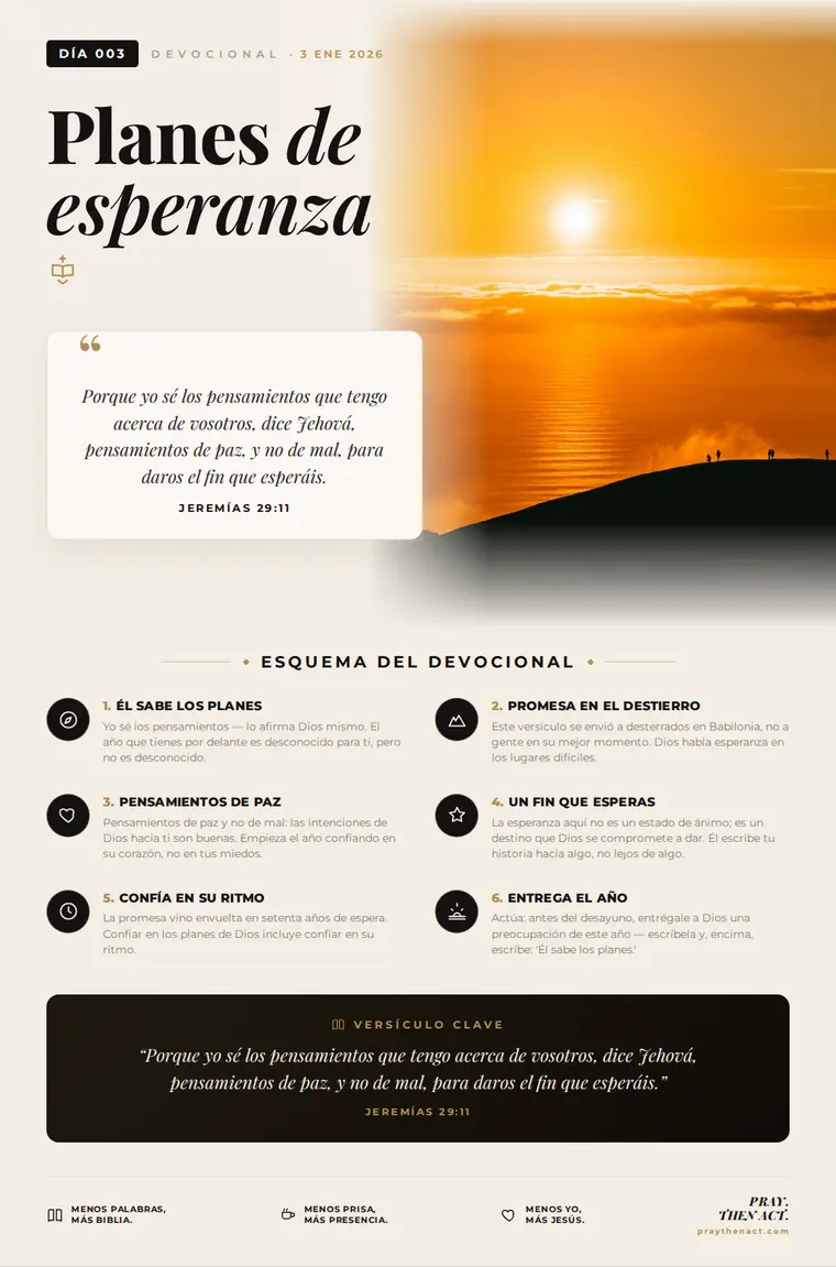 Día 003 — Planes de esperanza