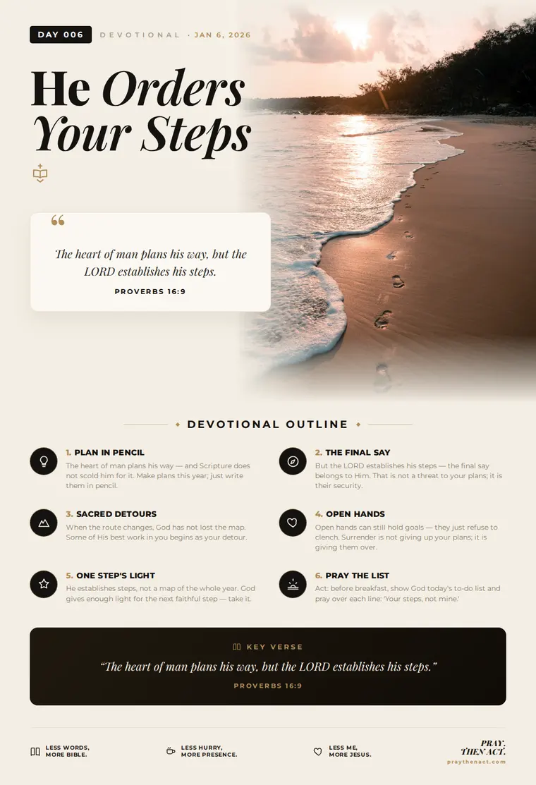 Day 006 — He Orders Your Steps