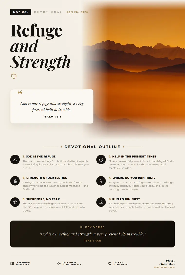 Day 026 — Refuge and Strength