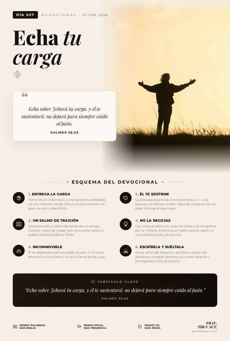 Día 027 — Echa tu carga