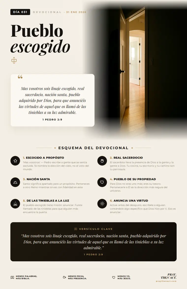 Día 031 — Pueblo escogido