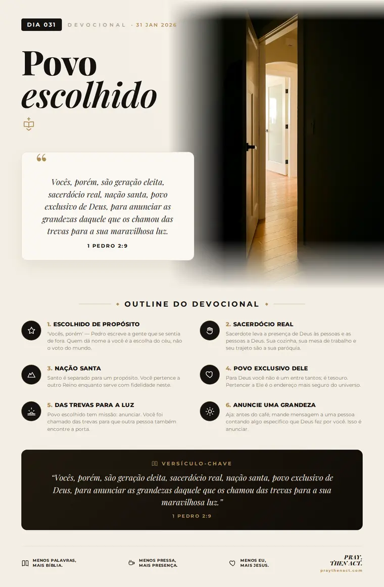 Dia 031 — Povo escolhido