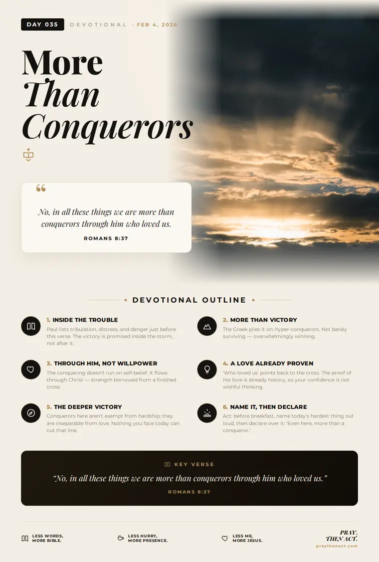 Day 035 — More Than Conquerors
