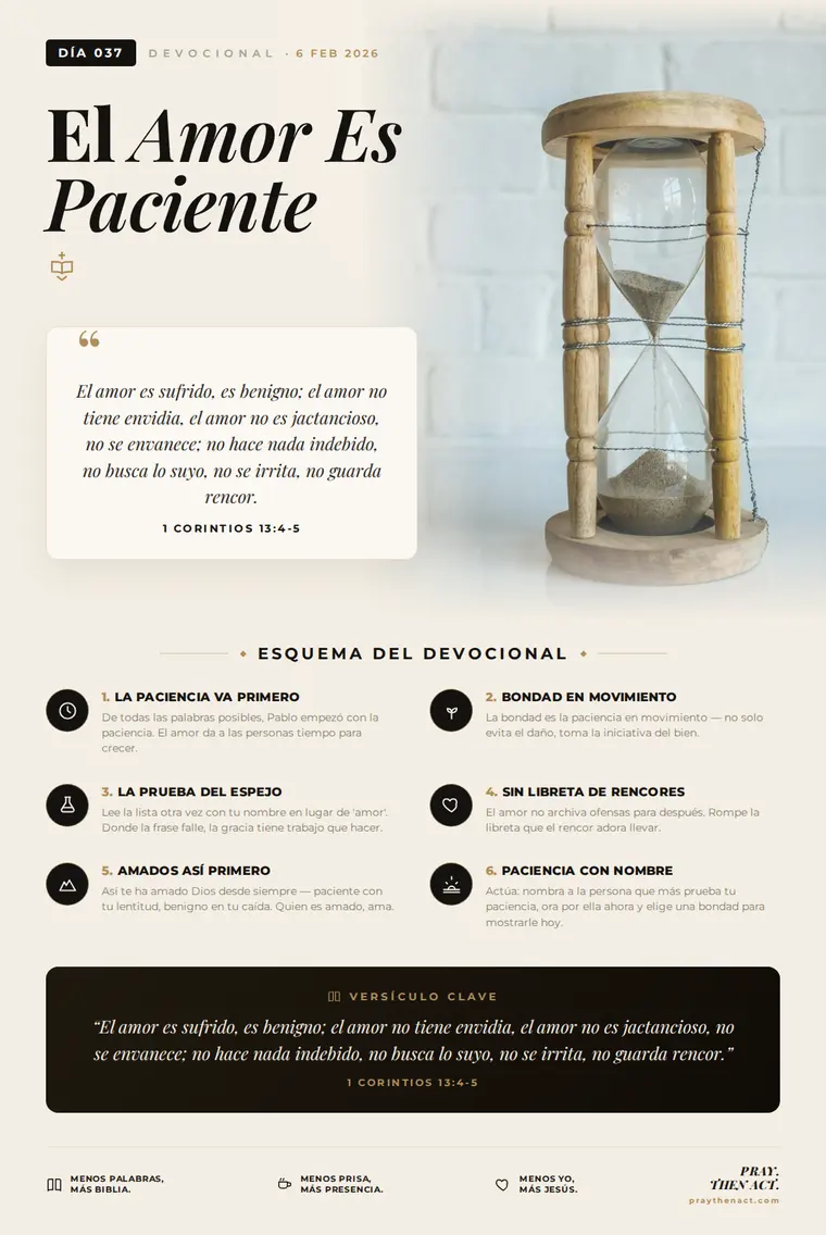 Día 037 — El Amor Es Paciente