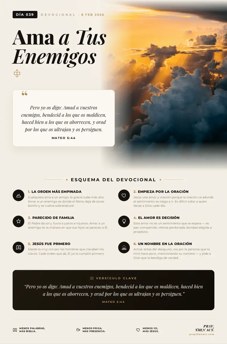 Día 039 — Ama a Tus Enemigos