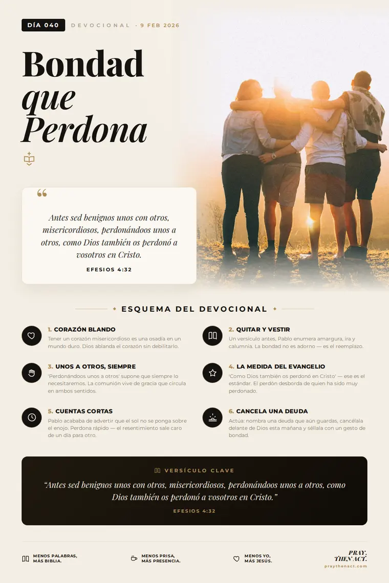 Día 040 — Bondad que Perdona