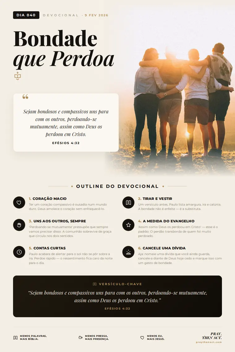 Dia 040 — Bondade que Perdoa