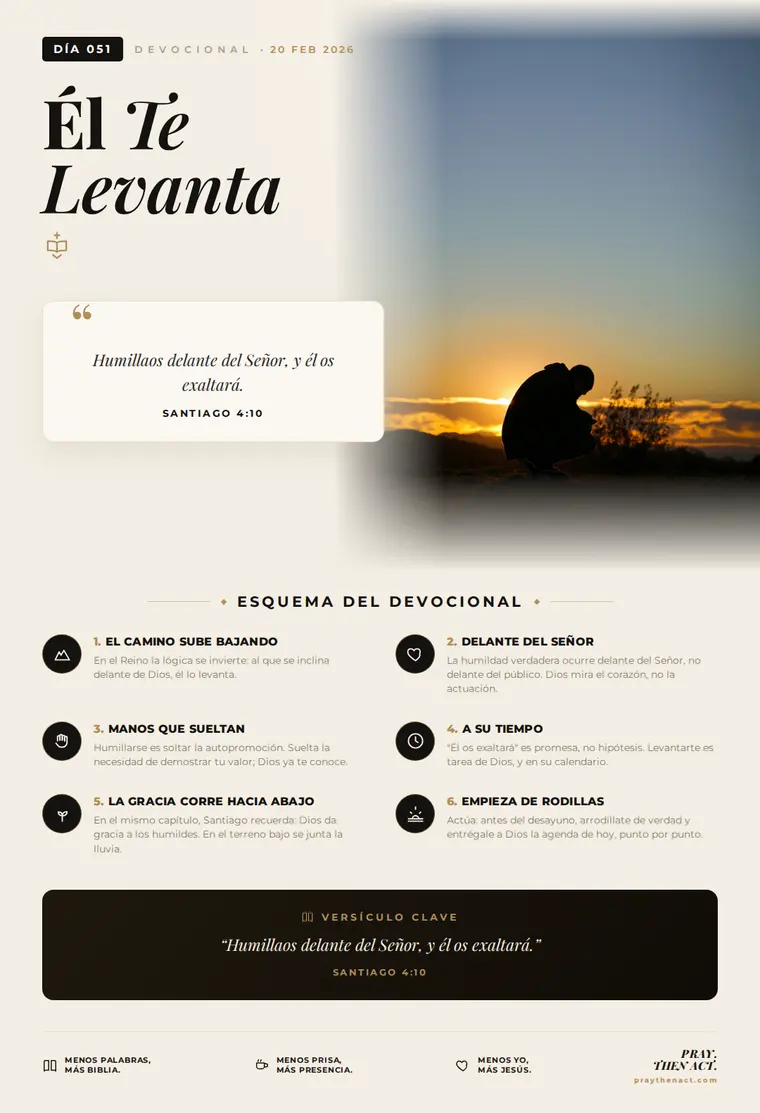 Día 051 — Él Te Levanta