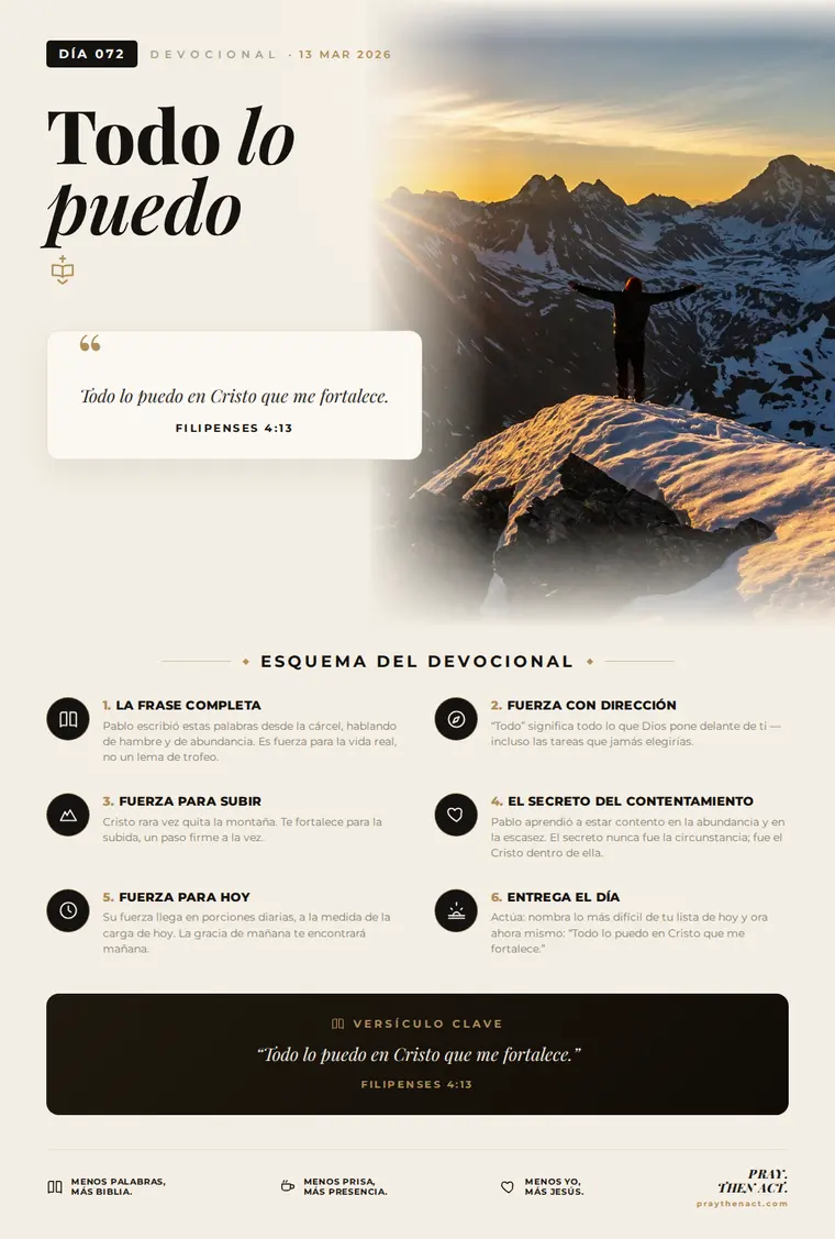 Día 072 — Todo lo puedo