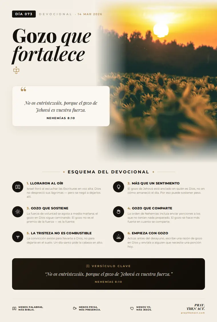 Día 073 — Gozo que fortalece