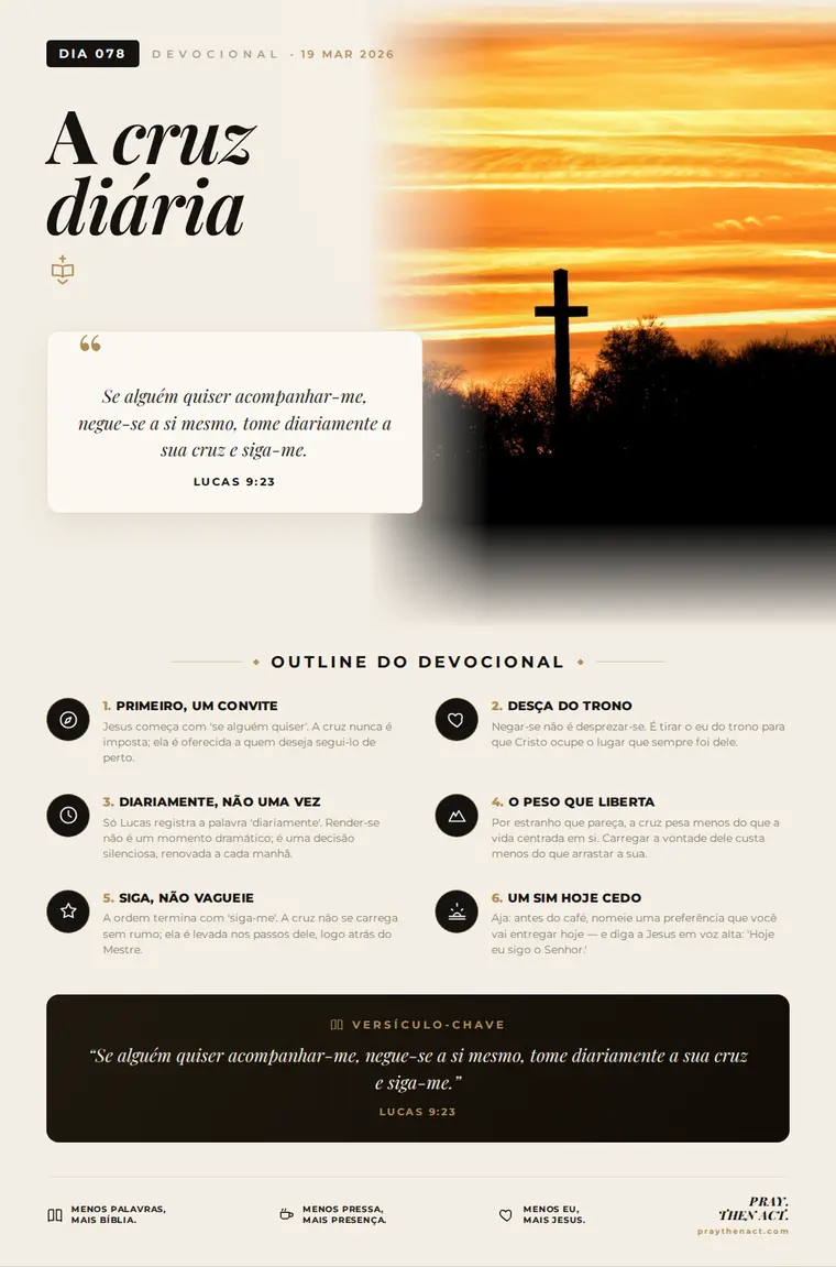 Dia 078 — A cruz diária