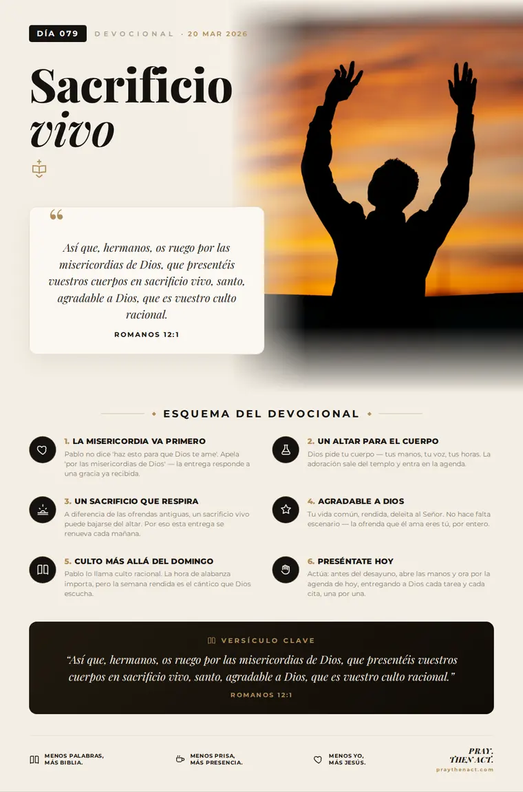 Día 079 — Sacrificio vivo