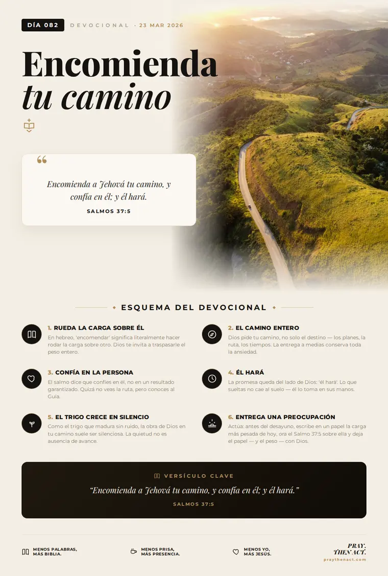 Día 082 — Encomienda tu camino