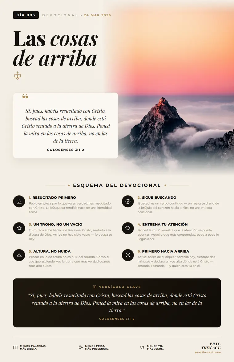 Día 083 — Las cosas de arriba