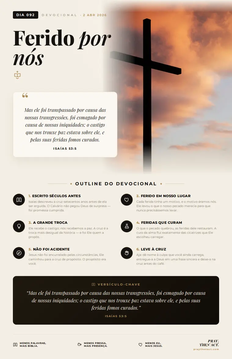 Dia 092 — Ferido por nós