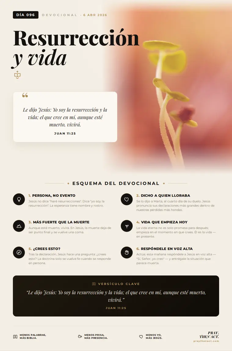 Día 096 — Resurrección y vida