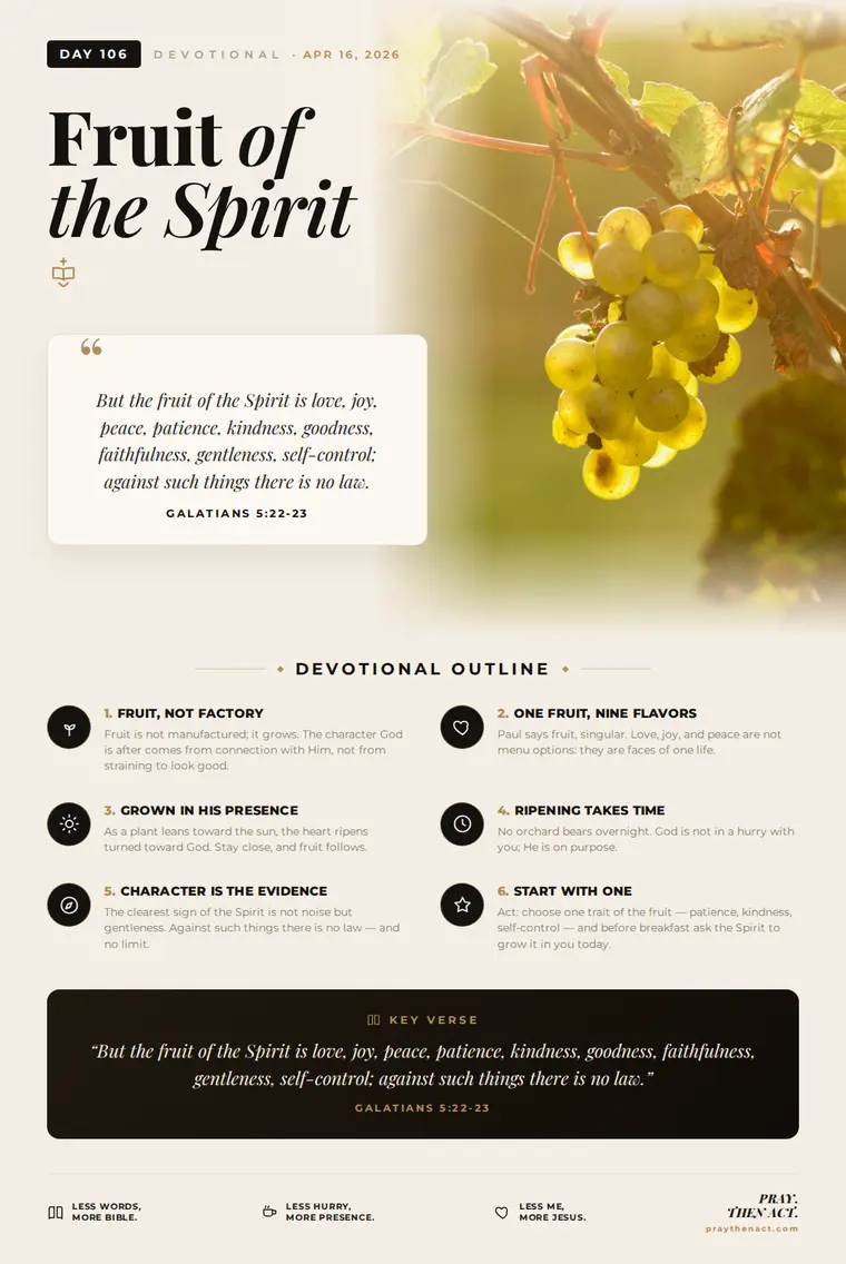 Day 106 — Fruit of the Spirit