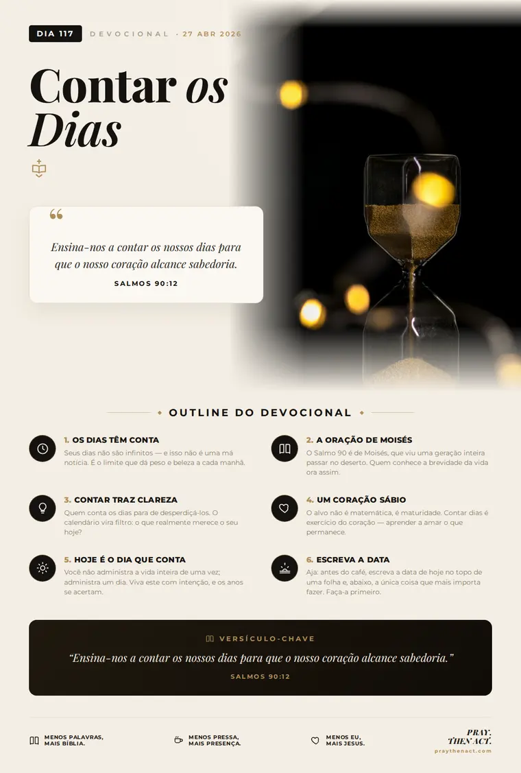 Dia 117 — Contar os Dias