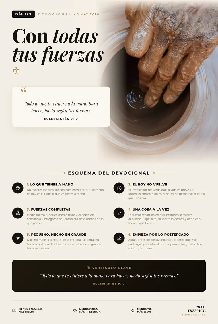 Día 123 — Con todas tus fuerzas