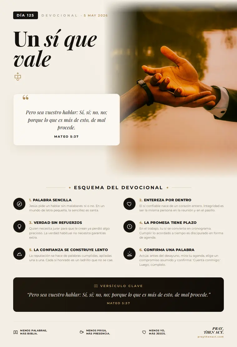Día 125 — Un sí que vale
