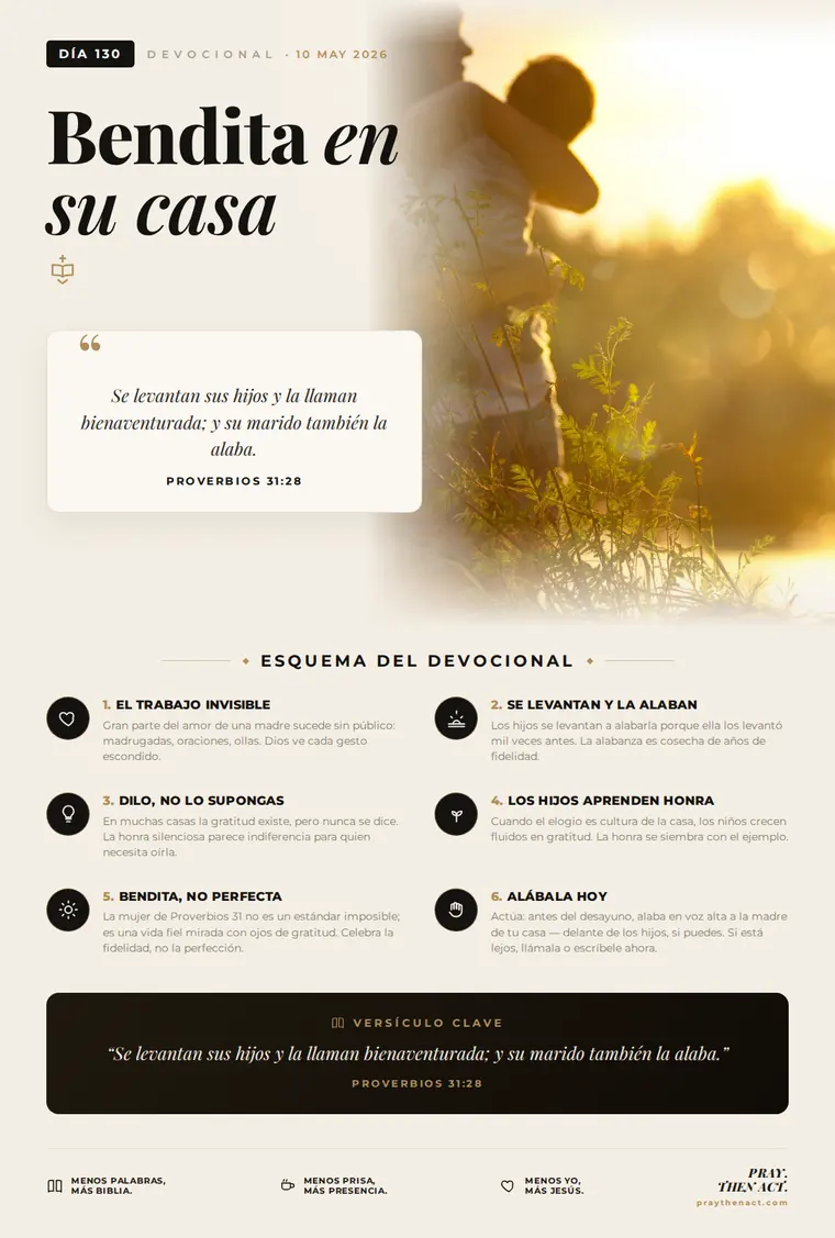 Día 130 — Bendita en su casa