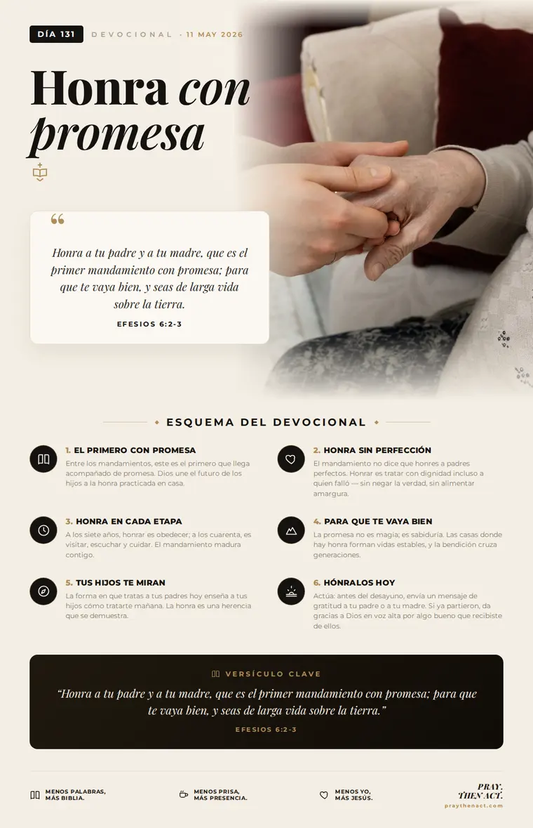 Día 131 — Honra con promesa