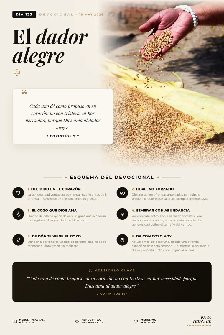 Día 135 — El dador alegre