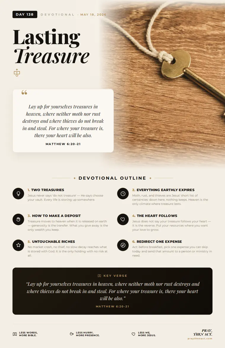 Day 138 — Lasting Treasure