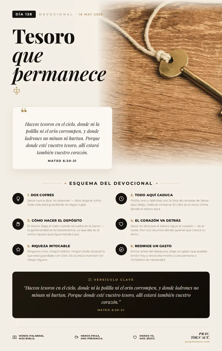Día 138 — Tesoro que permanece