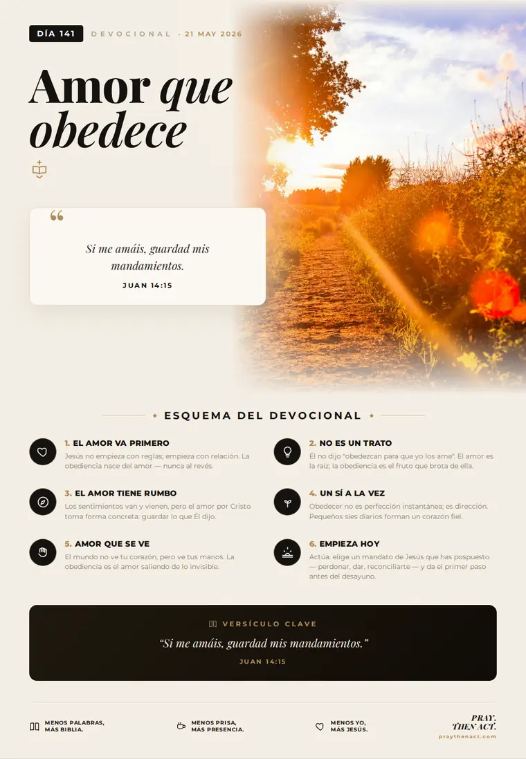 Día 141 — Amor que obedece