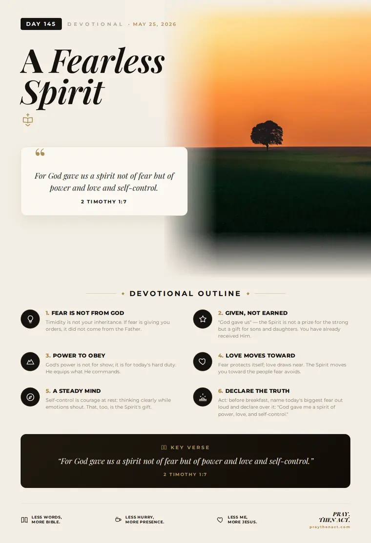 Day 145 — A Fearless Spirit