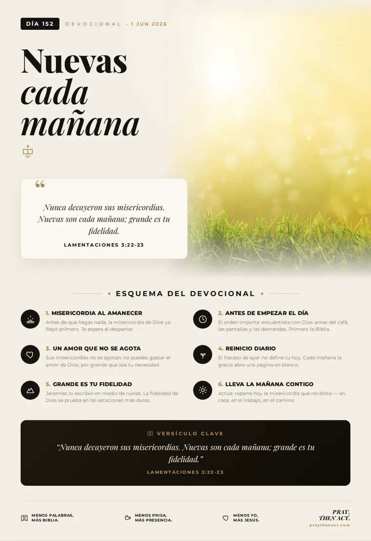 Día 152 — Nuevas cada mañana