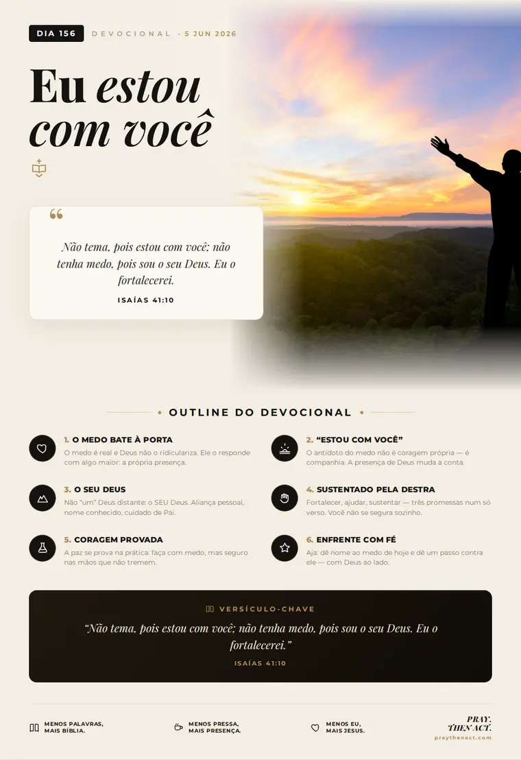 Dia 156 — Eu estou com você